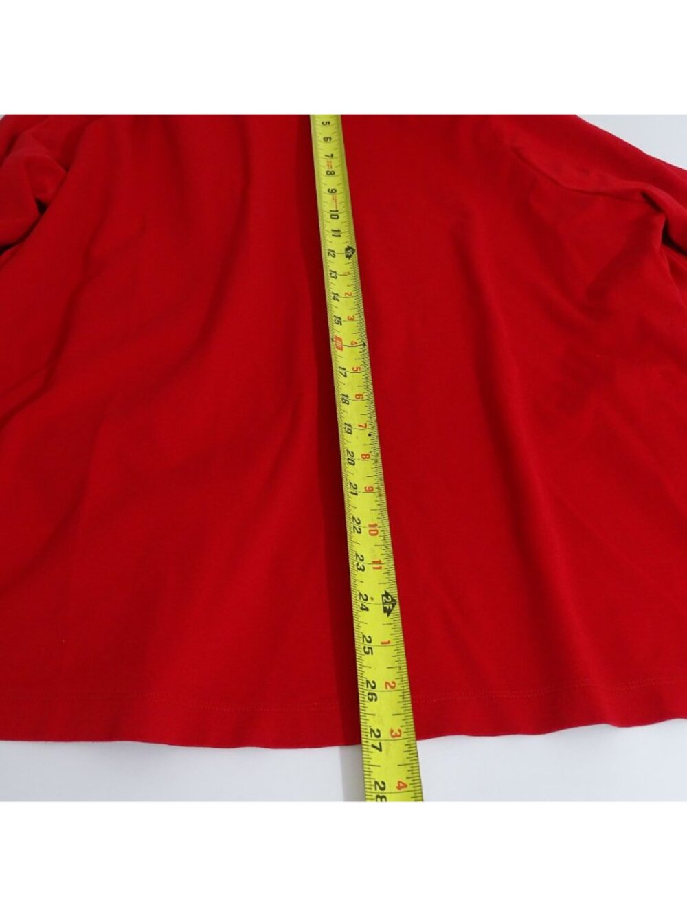Dear Scarlett Women Red Open Front Blazer Jacket Size 3X Pockets 3/4 Sleeve - Picture 11 of 11
